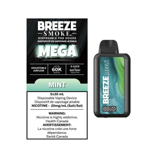 Breeze Mega 60K | Vape Shop Near Sudbury | Silver Bridge Vapes
