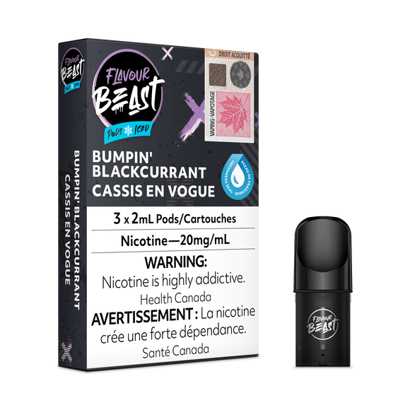 Flavour Beast S Pods - Bumpin' Blackcurrant Iced