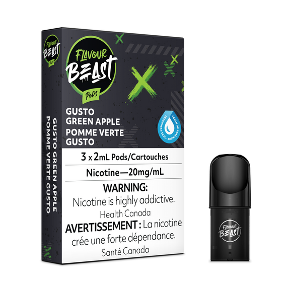 Flavour Beast S Pods - Gusto Green Apple