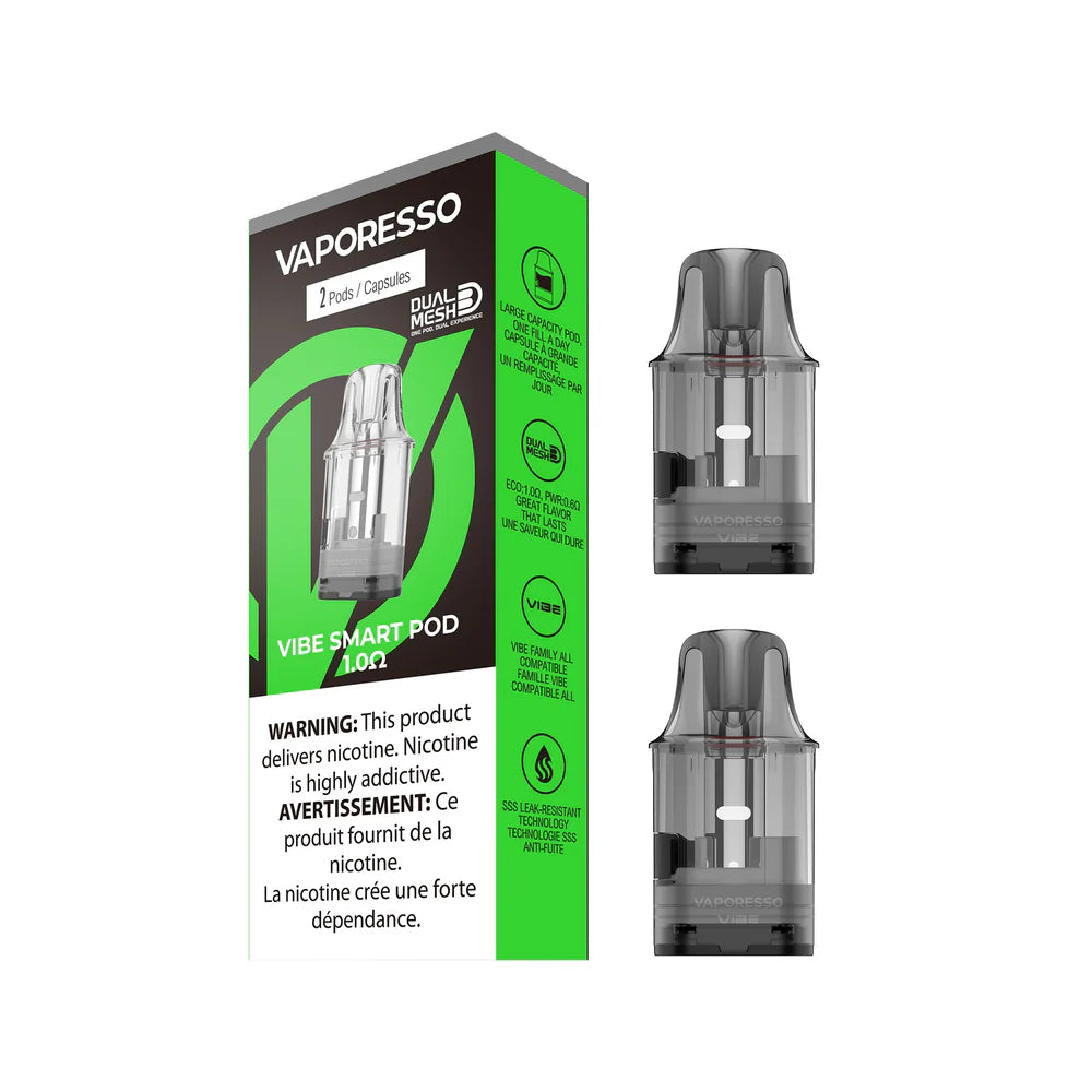 VAPORESSO VIBE REPLACEMENT POD (2 PACK) [CRC]