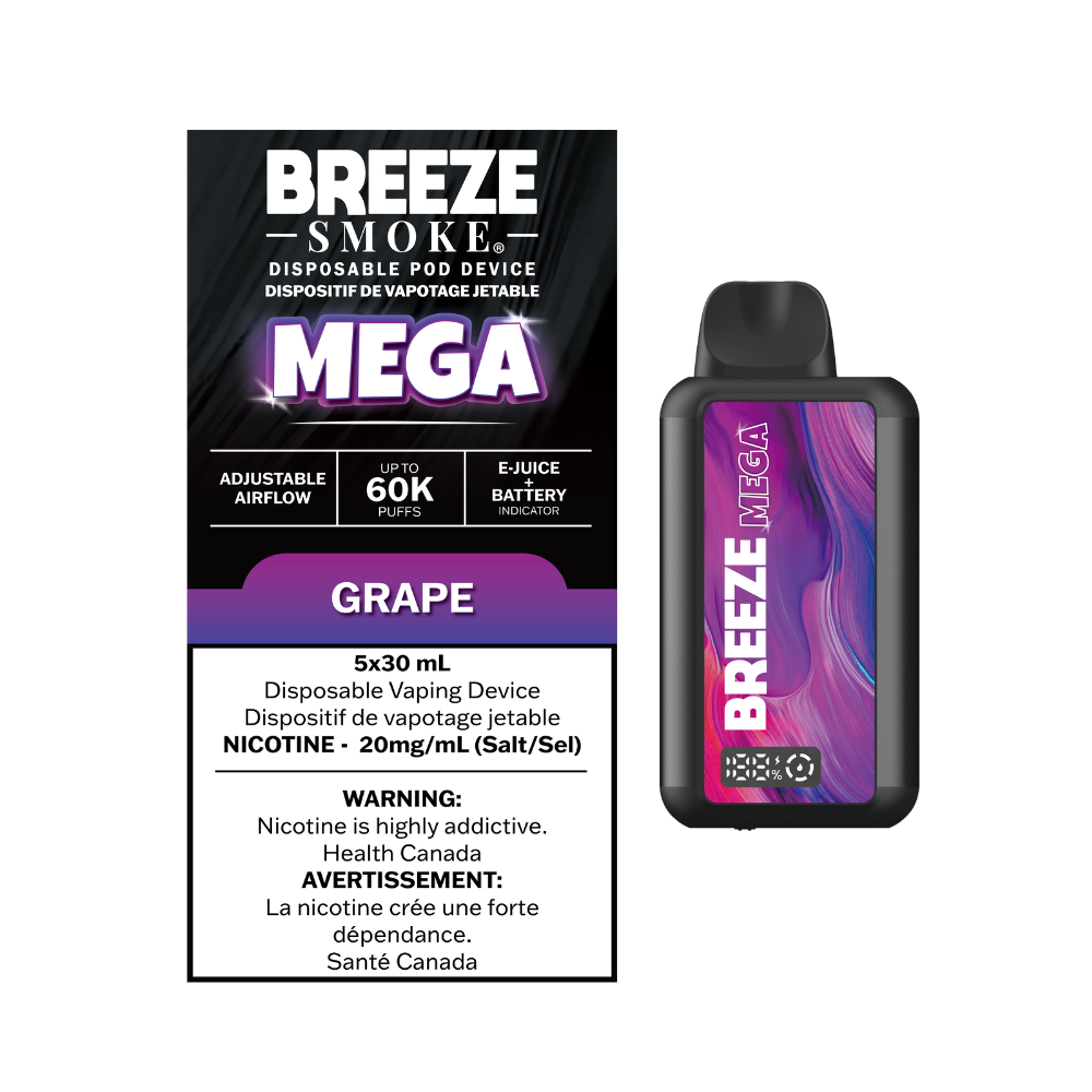 Breeze Mega 60K | Vape Shop Near Sudbury | Silver Bridge Vapes