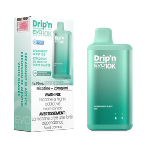 DRIP'N BY ENVI EVO 10K DISPOSABLE - SPEARMINT BLAST ICE