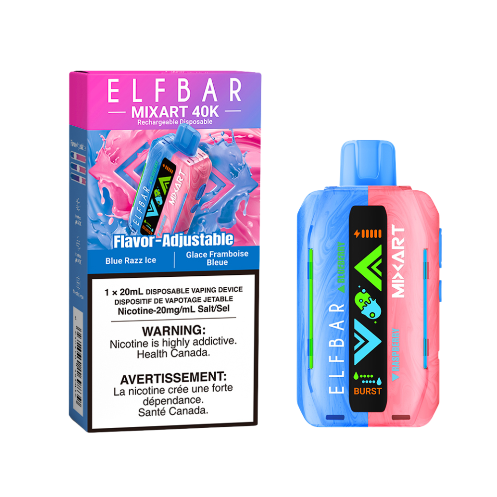 ELF BAR MIXART 40K - BLUE RAZZ ICE
