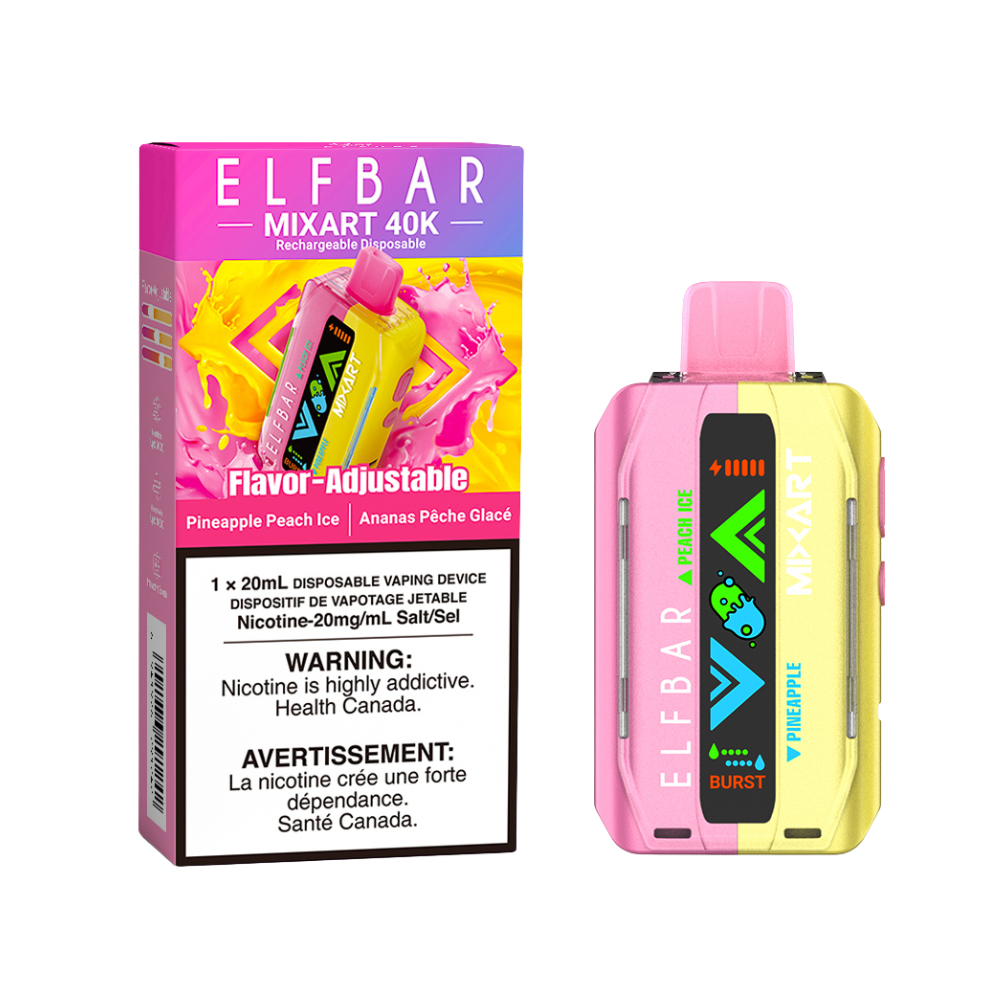 ELF BAR MIXART 40K - PINEAPPLE PEACH ICE