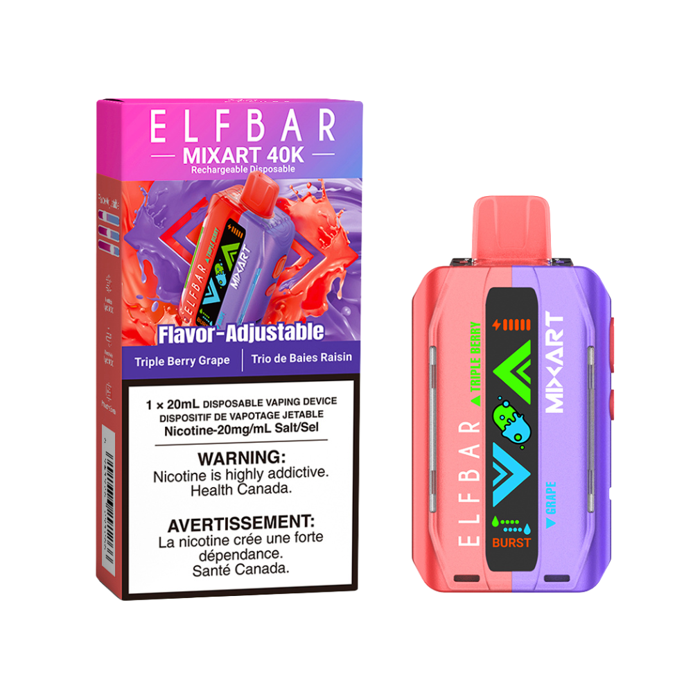 ELF BAR MIXART 40K - TRIPLE BERRY GRAPE