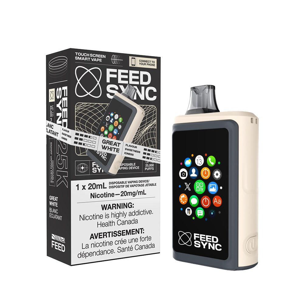 FEED SYNC 25K DISPOSABLE - GREAT WHITE