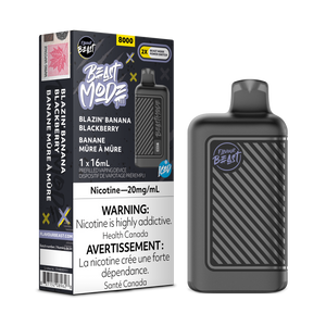 Flavour Beast Beast Mode 8K Disposable - Blazin' Banana Blackberry Iced