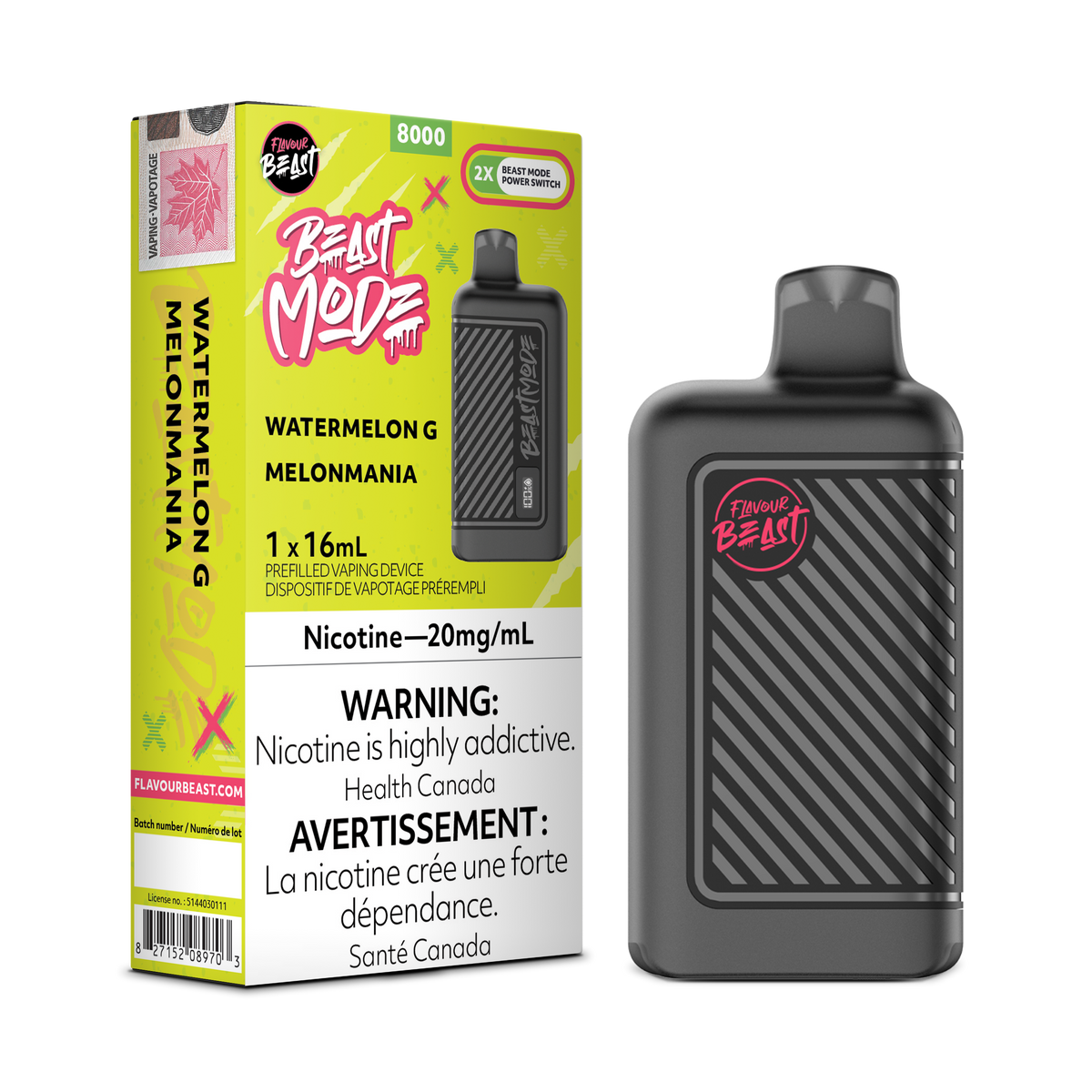 Flavour Beast Beast Mode 8K Disposable - Watermelon G