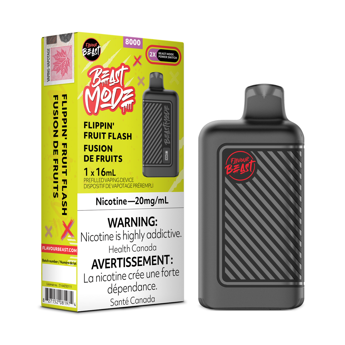 Flavour Beast Beast Mode 8K Disposable - Flippin' Fruit Flash