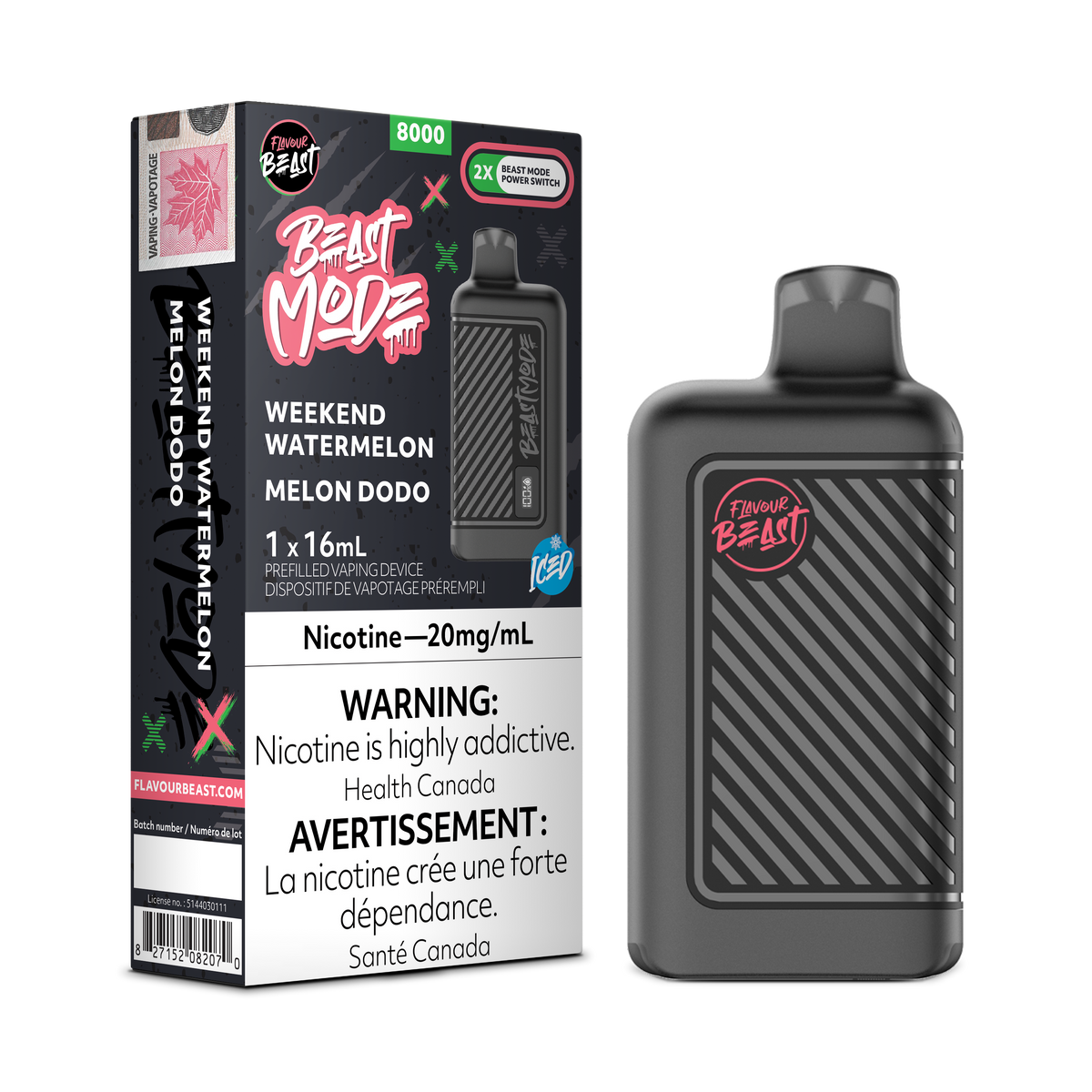 Flavour Beast Beast Mode 8K Disposable - Weekend Watermelon Iced