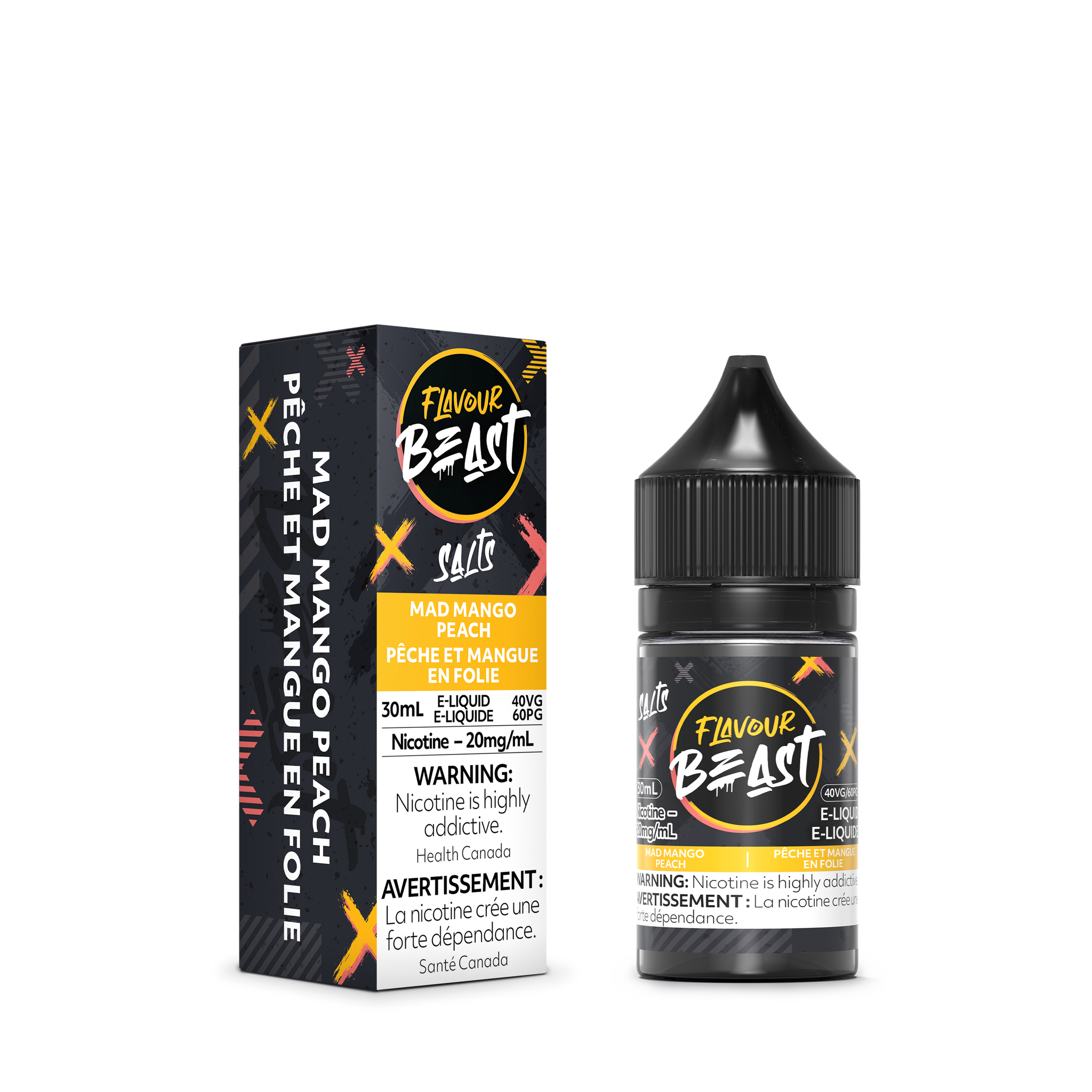 Flavour Beast Eliquid - Mad Mango Peach | Blue Mountain Vape | Silver ...