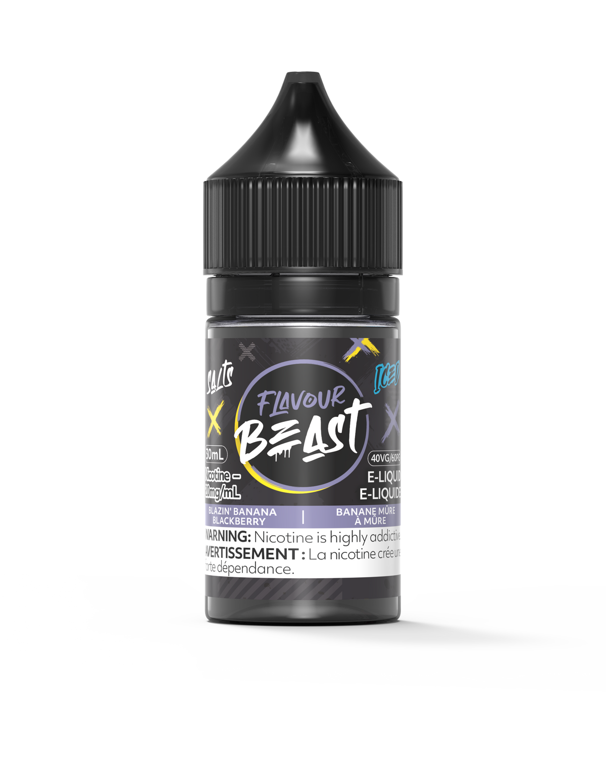 Flavour Beast E-liquid - Blazin' Banana Blackberry Iced