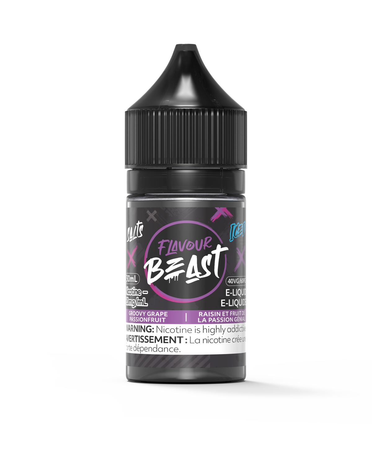 Flavour Beast E-liquid - Groovy Grape Passionfruit Iced