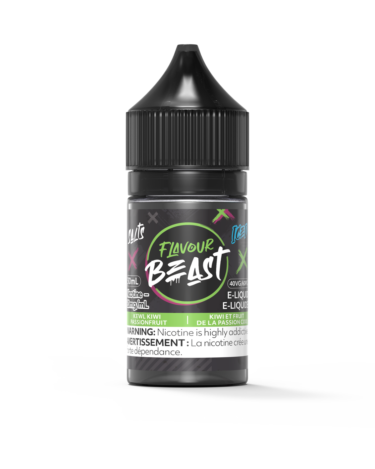 Flavour Beast E-liquid - Kewl Kiwi Passionfruit Iced