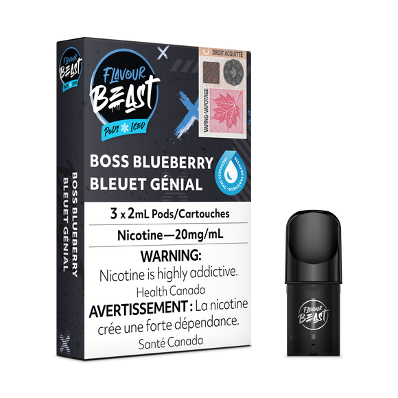 Flavour Beast S Pods - Boss Blueberry Iced