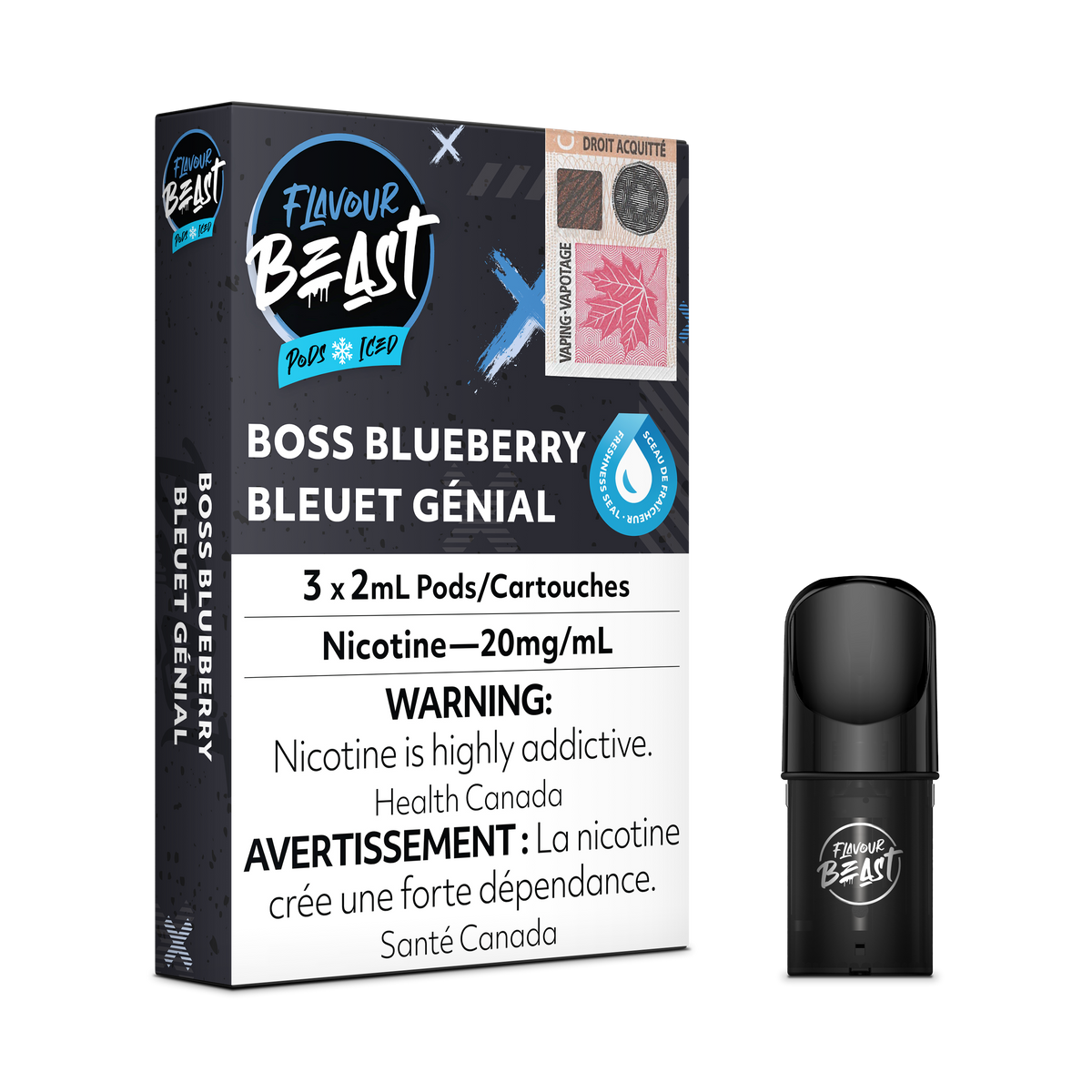 Flavour Beast S Pods - Boss Blueberry Iced