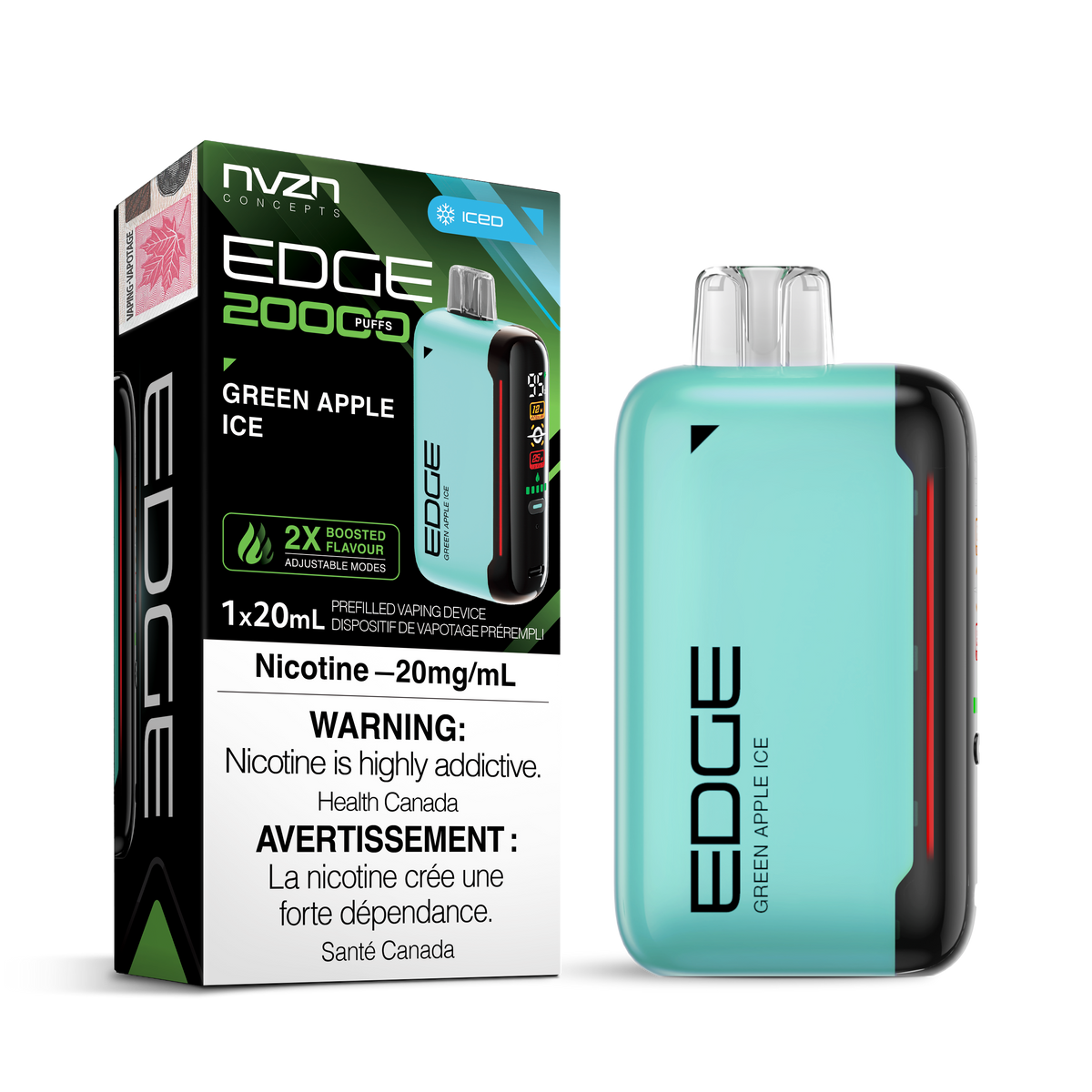 NVZN EDGE 20K - GREEN APPLE ICE