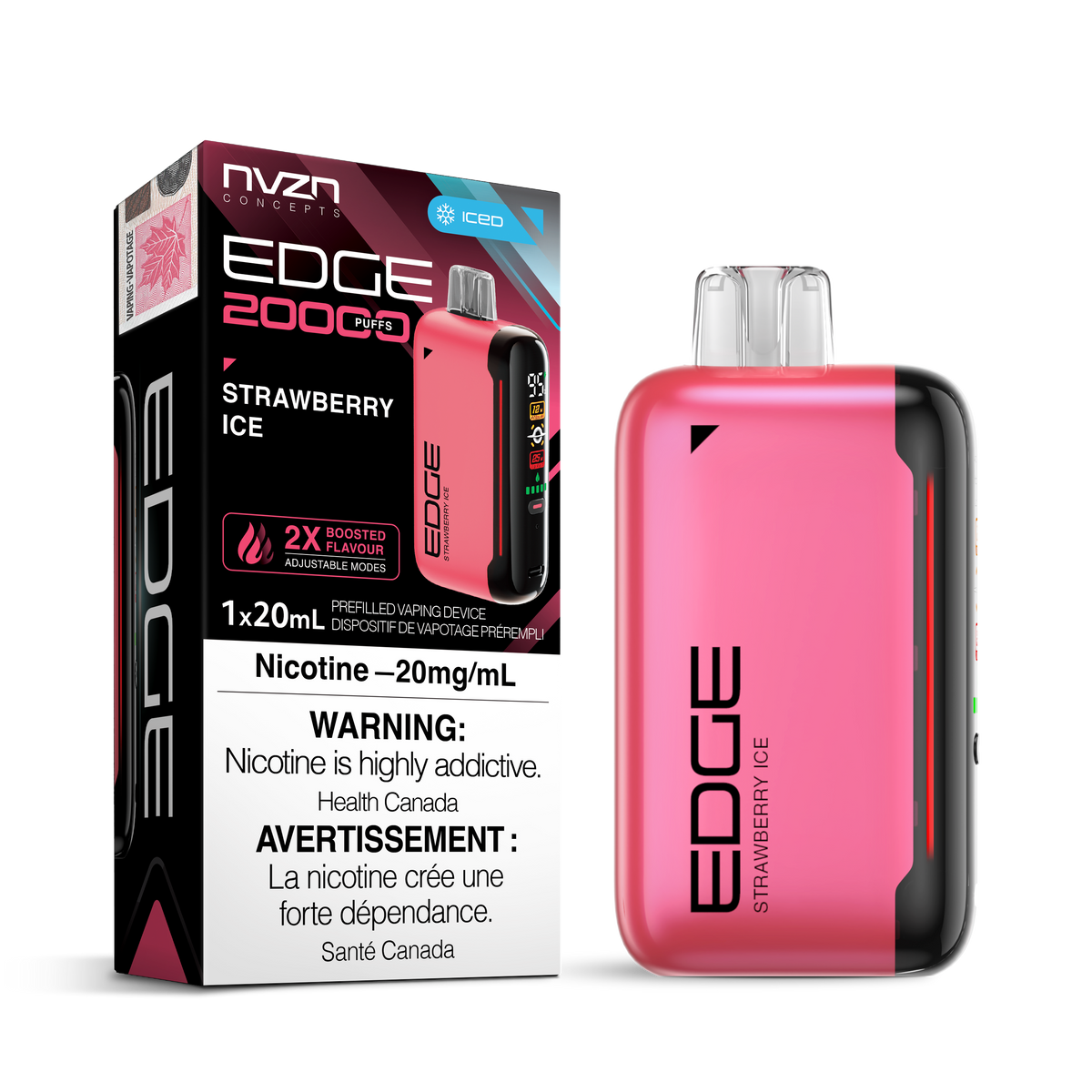 NVZN EDGE 20K - STRAWBERRY ICE