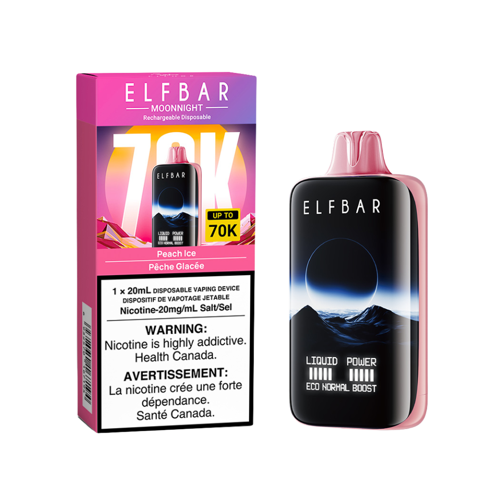 ELF BAR MOONNIGHT 70K - PEACH ICE