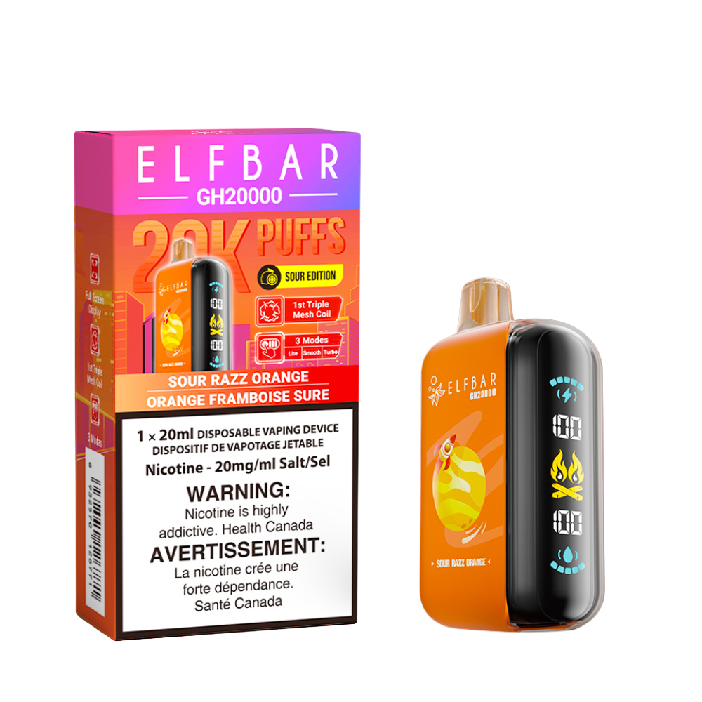 ELF BAR GH20K - SOUR RAZZ ORANGE