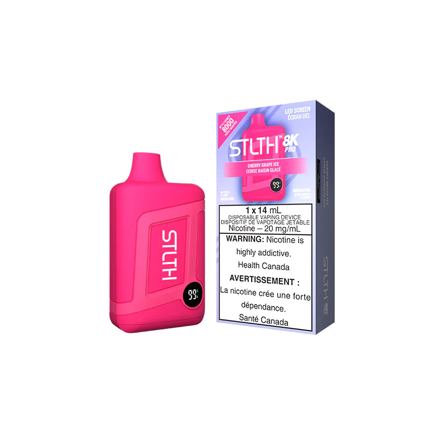 STLTH BOX 8K PRO DISPOSABLE - CHERRY GRAPE ICE