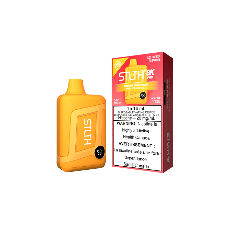 STLTH BOX 8K PRO DISPOSABLE - PINEAPPLE ORANGE CHERRY