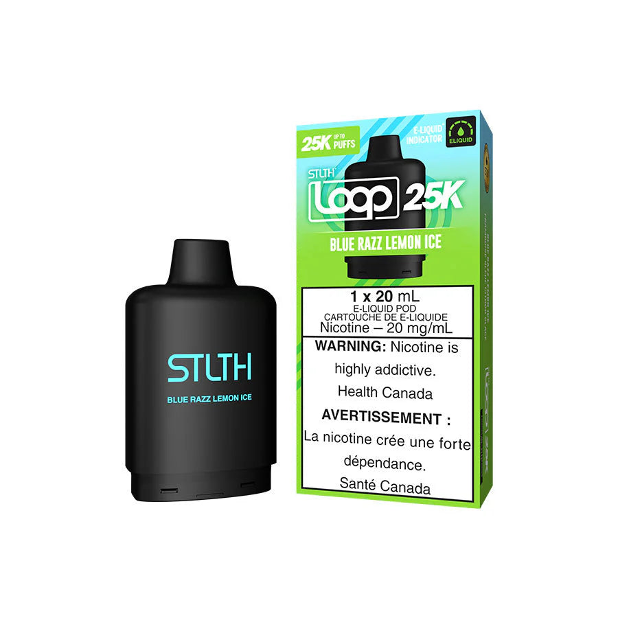 STLTH LOOP 25K POD PACK - BLUE RAZZ LEMON ICE