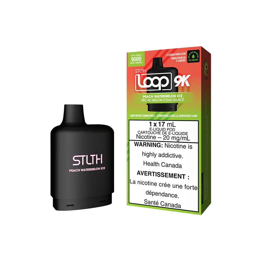 STLTH LOOP 9K POD PACK - PEACH WATERMELON ICE