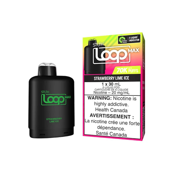 STLTH LOOP MAX POD PACK - STRAWBERRY LIME ICE