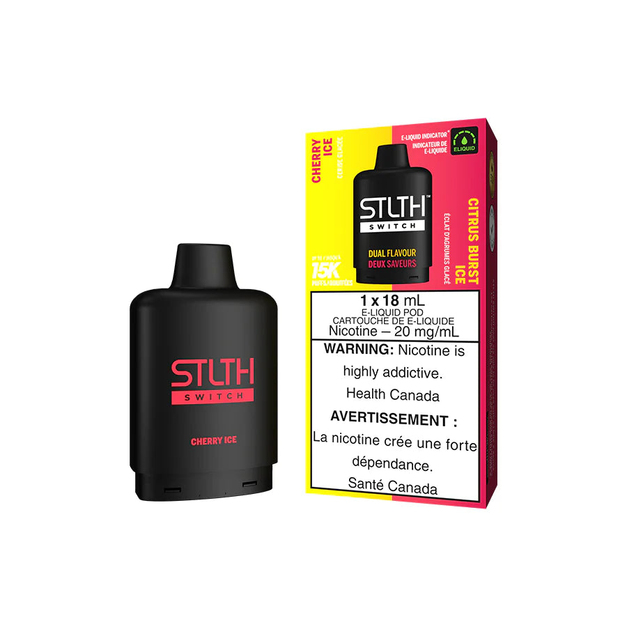 STLTH SWITCH POD PACK - CHERRY ICE AND CITRUS BURST ICE