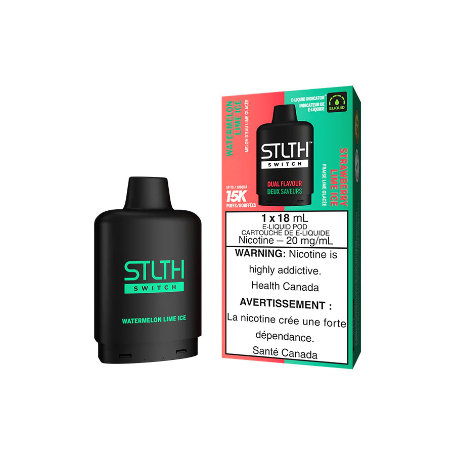 STLTH SWITCH POD PACK - WATERMELON LIME ICE AND STRAWBERRY LIME ICE