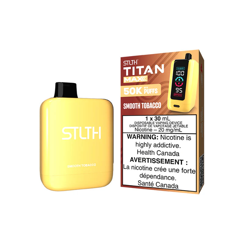 STLTH TITAN MAX DISPOSABLE - SMOOTH TOBACCO