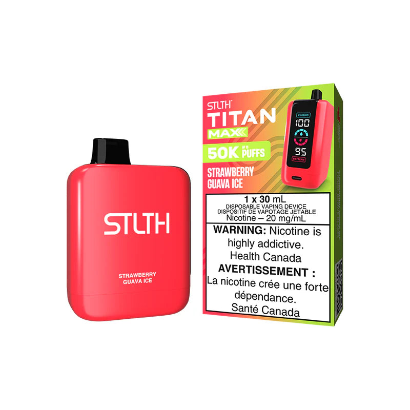 STLTH TITAN MAX DISPOSABLE - STRAWBERRY GUAVA ICE