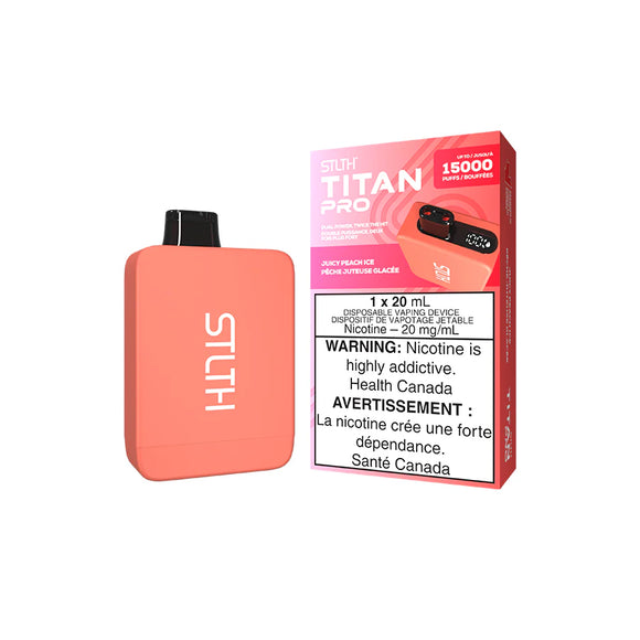 STLTH TITAN PRO DISPOSABLE - JUICY PEACH ICE