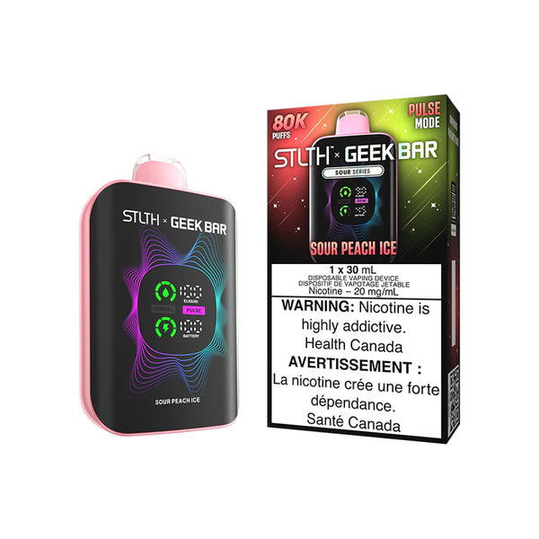 STLTH X GEEK BAR DISPOSABLE - SOUR PEACH ICE
