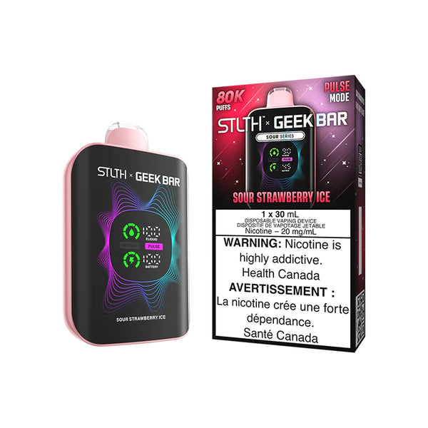 STLTH X GEEK BAR DISPOSABLE - SOUR STRAWBERRY ICE