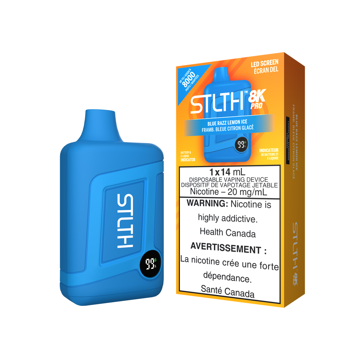 STLTH BOX 8K PRO DISPOSABLE - BLUE RAZZ LEMON ICE