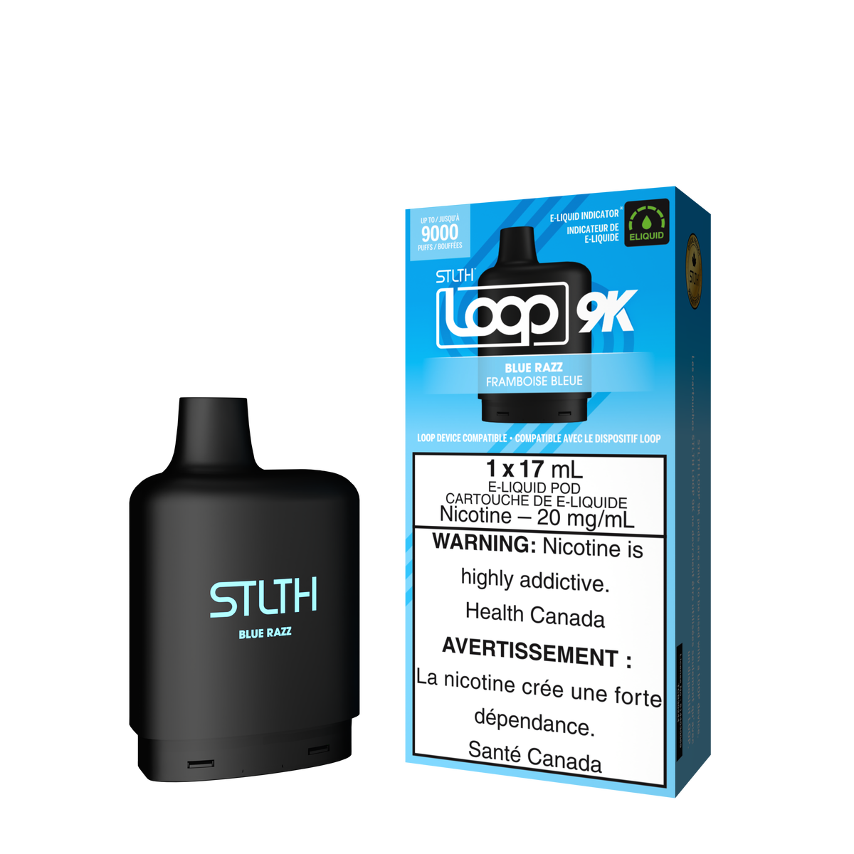 STLTH LOOP 9K POD PACK - BLUE RAZZ