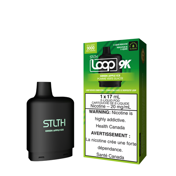 STLTH LOOP 9K POD PACK - GREEN APPLE ICE