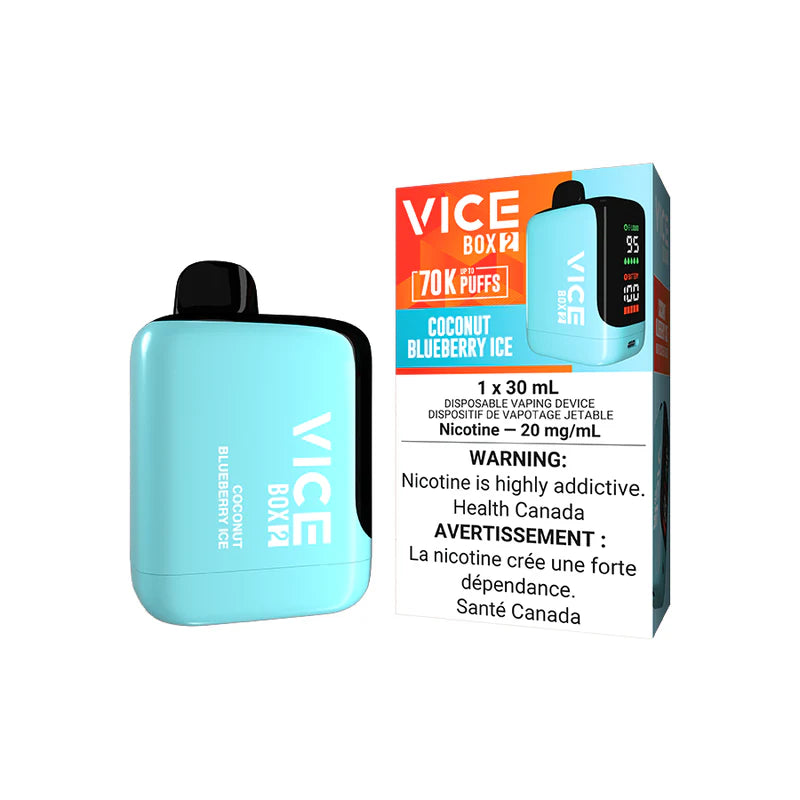 VICE BOX 2 DISPOSABLE - COCONUT BLUEBERRY ICE