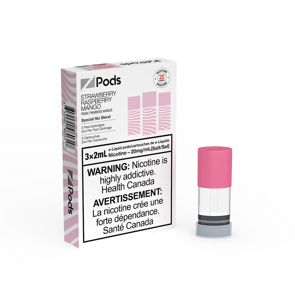 ZPODS STRAWBERRY RASPBERRY MANGO