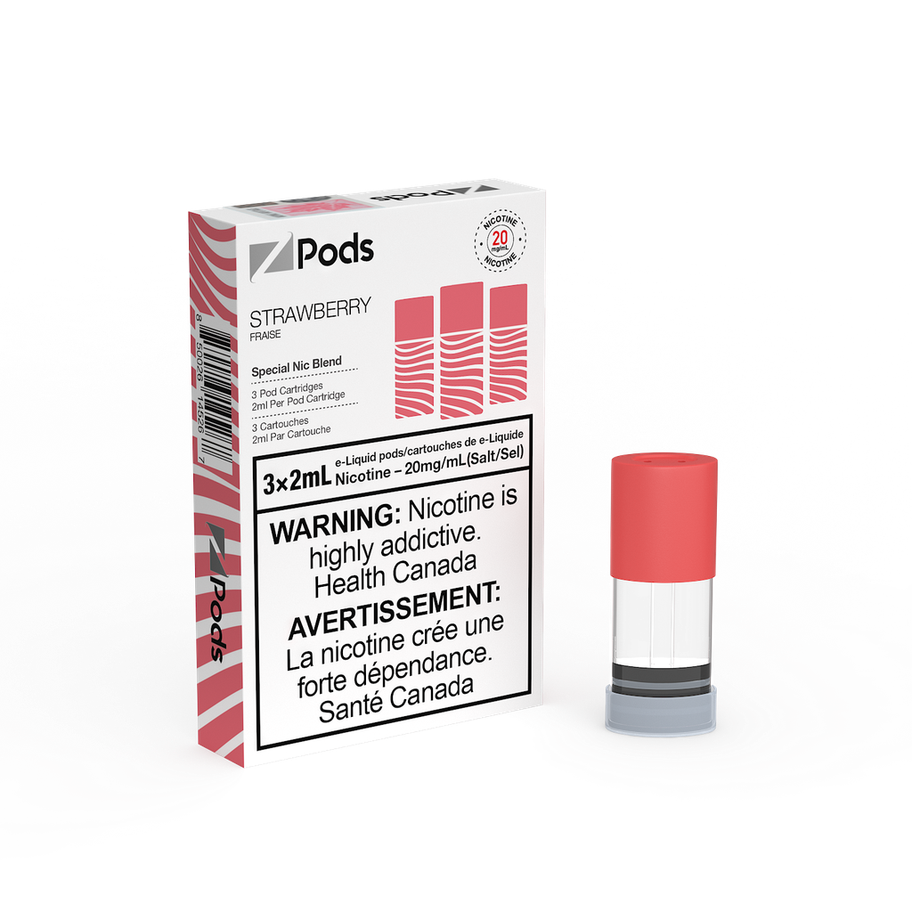 Z PODS STRAWBERRY | Vape Shop Orangeville | Disposable Vapes Canada