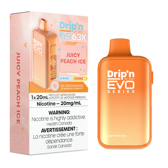 Drip'n by Envi EVO 63K Disposable - Juicy Peach Ice