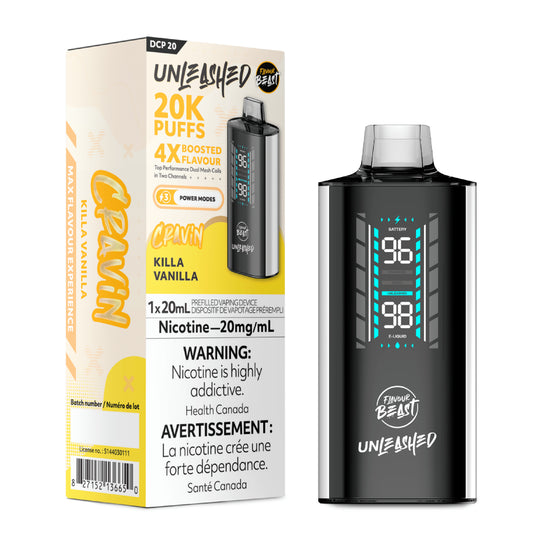 Flavour Beast Unleashed DCP 20K Disposable - Killa Vanilla
