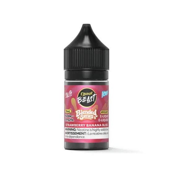 Flavour Beast E-Liquid - Blended Strawberry Banana Bliss Iced