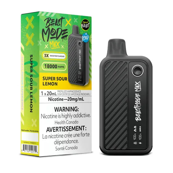 Flavour Beast Beast Mode Max 18K Disposable - Super Sour Lemon