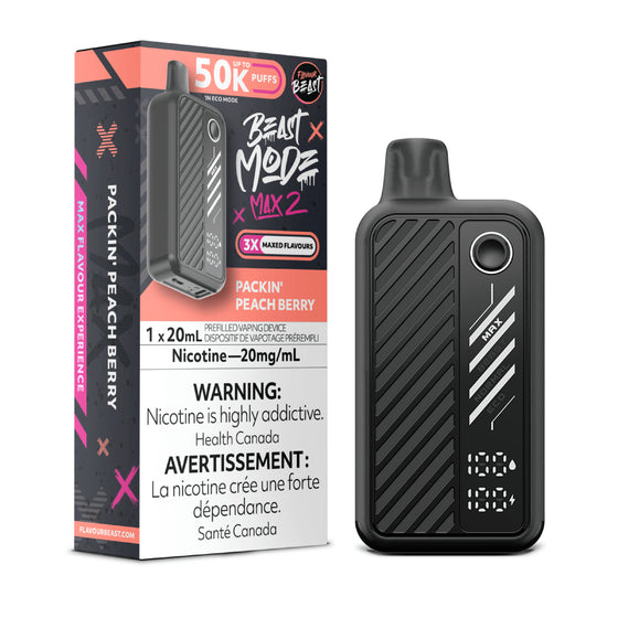 Flavour Beast Beast Mode Max 2 Disposable - Packin' Peach Berry