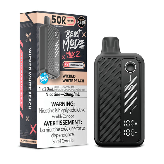 Flavour Beast Beast Mode Max 2 Disposable - Wicked White Peach