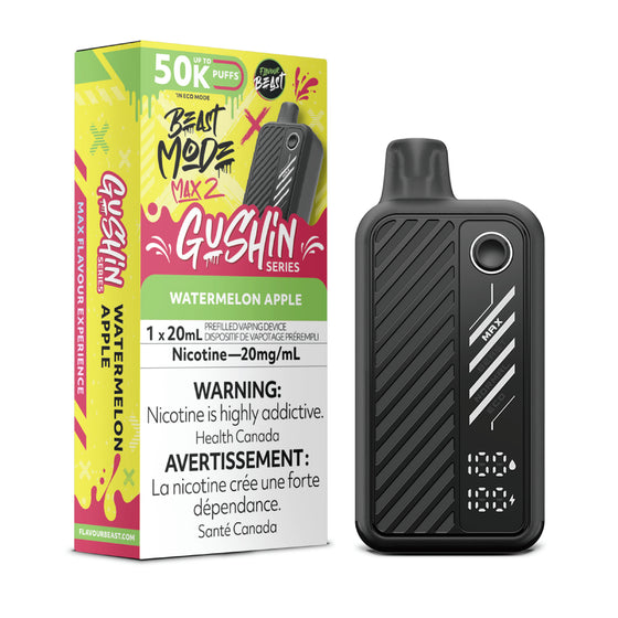 Flavour Beast Beast Mode Max 2 Disposable - Gushin Watermelon Apple