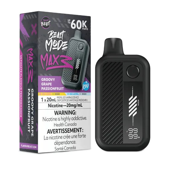 Flavour Beast Beast Mode Max 3 - Groovy Grape Passionfruit Iced